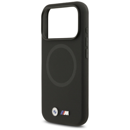 BMW M FW Metal Logo MagSafe - Etui iPhone 17 Pro Max (czarny)