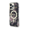 Guess Flower MagSafe - Etui iPhone 14 Pro Max (Czarny)