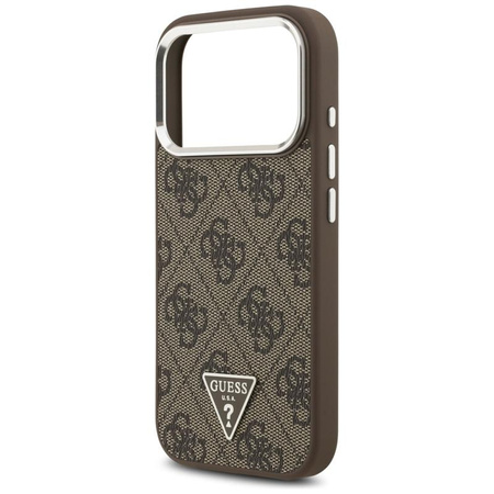 Guess 4G Triangle Logo MagSafe - Etui iPhone 17 Pro (brązowy)