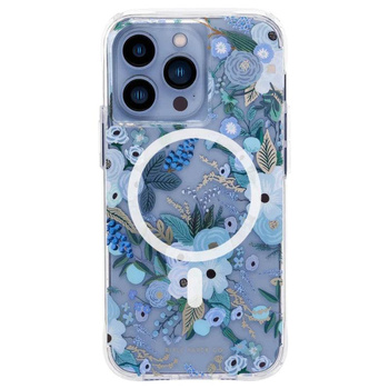 Rifle Paper Clear MagSafe - Etui iPhone 13 Pro (Garden Party Blue)