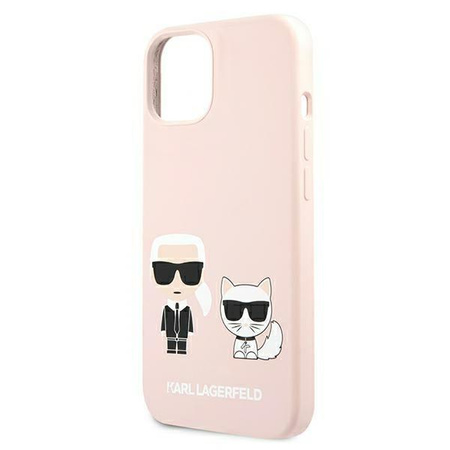 Karl Lagerfeld Slilicone Karl & Choupette Magsafe - Etui iPhone 13 (różowy)