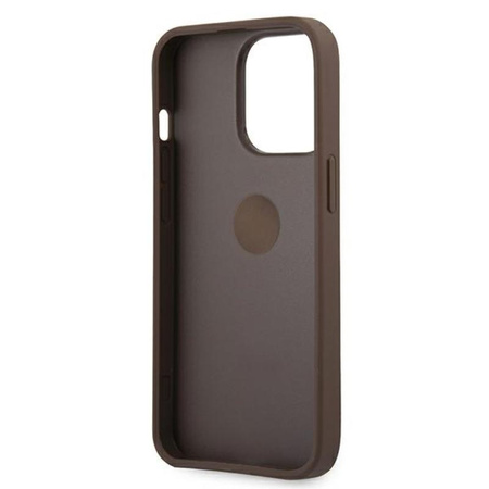Guess 4G Ring Case - Etui iPhone 13 Pro Max (brązowy)
