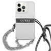 Guess 4G Silver Stripe Crossbody - Etui iPhone 13 Pro Max