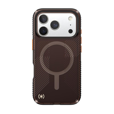 Speck Presidio Lux Grip MagSafe - Etui iPhone 17 Pro (Luxury Shade Matte / Orange)