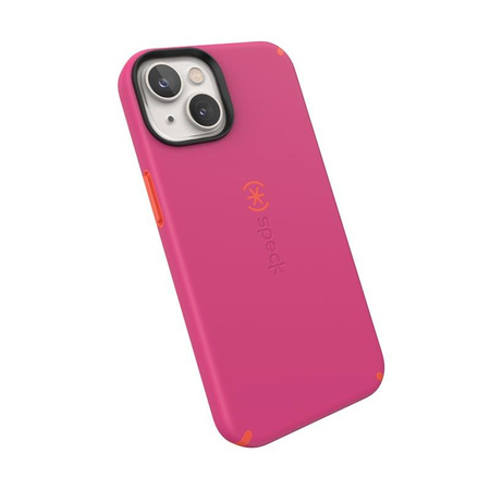 Speck CandyShell Pro - Etui iPhone 14 / iPhone 13 z powłoką MICROBAN (Digital Pink / Energy Red)