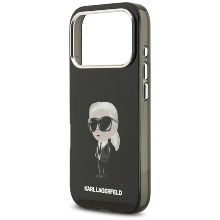 Karl Lagerfeld IML Aquarelle Karl & Logo MagSafe - Etui iPhone 17 Pro (czarny)