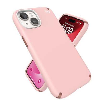 Speck Presidio2 Pro Magsafe - Etui iPhone 16e / iPhone 15 / iPhone 14 / iPhone 13 (Dahlia Pink / Rose Copper / White)