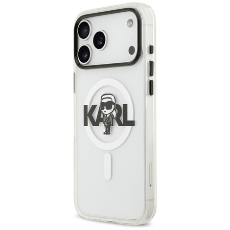 Karl Lagerfeld IML Karl Sketch Logo MagSafe - Etui iPhone 17 Pro Max (przezroczysty)