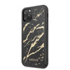 Guess Marble Glass Gold Glitter - Etui iPhone 11 Pro (czarny)