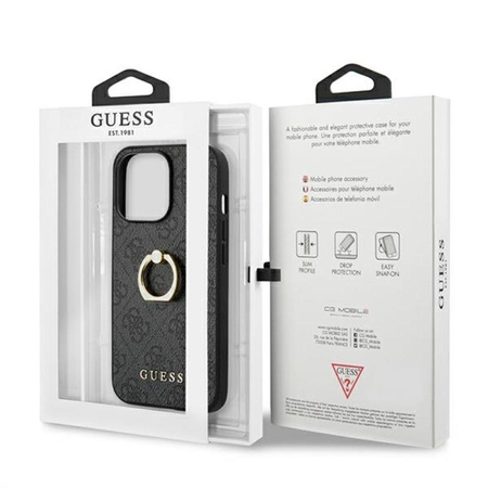 Guess 4G Ring Case - Etui iPhone 13 Pro Max (szary)
