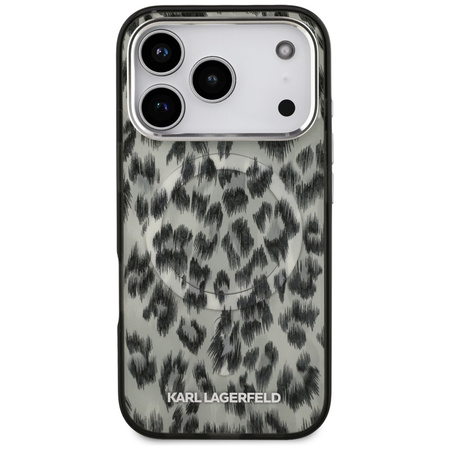 Karl Lagerfeld IML Leopard Pattern MagSafe - Etui iPhone 17 Pro (brązowy)