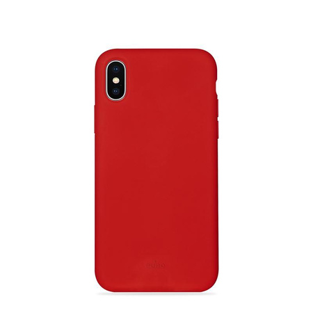 PURO ICON Cover - Etui iPhone Xs / X (czerwony)