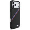 BMW M Tricolor Metal Logo MagSafe - Etui iPhone 17 Pro Max (czarny)