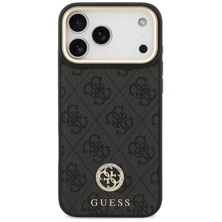 Guess 4G Strass Logo MagSafe - Etui iPhone 17 Pro Max (czarny)