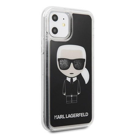 Karl Lagerfeld Iconic Glitter - Etui iPhone 11 (Black)