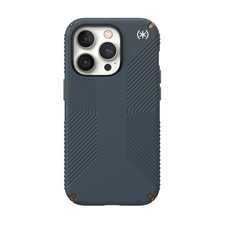 Speck Presidio2 Grip - Antypoślizgowe etui iPhone 14 Pro (Charcoal / Cool Bronze / Slate)