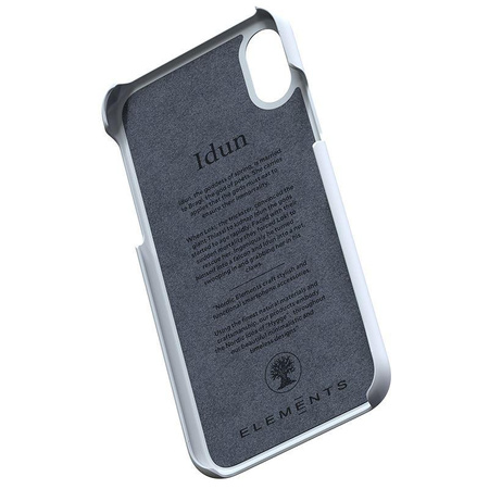 Nordic Elements Original Idun - Materiałowe etui iPhone Xs / X (Light Grey)