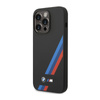 BMW Silicone Slanted Stripes - Etui iPhone 14 Pro Max (czarny)