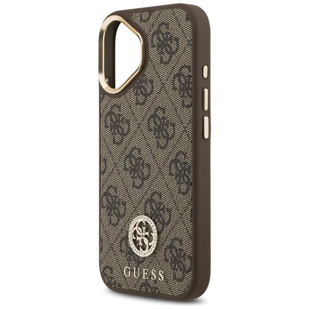Guess 4G Strass Logo MagSafe - Etui iPhone 17 (brązowy)