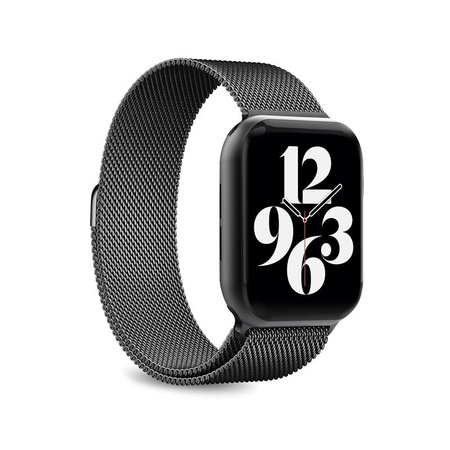 Puro Milanese Magnetic Band - Pasek ze stali nierdzewnej do Apple Watch 38/40/41 mm (czarny)