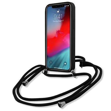 Karl Lagerfeld Fullbody Silicone Iconic Cord - Etui iPhone 12 Pro Max (Black)