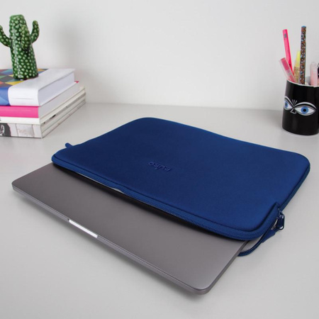 PURO Scudo Sleeve - Pokrowiec MacBook Pro 14” / Notebook 13” (granatowy)