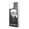 Karl Lagerfeld Iconic Glitter - Etui iPhone 11 Pro Max (Black)