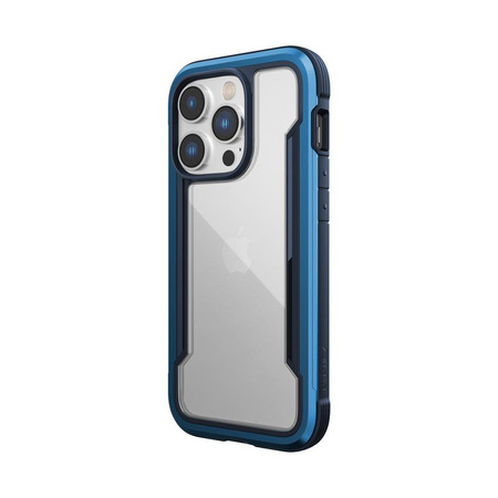 X-Doria Raptic Shield - Etui aluminiowe iPhone 14 Pro (Drop-Tested 3m) (Marine Blue)