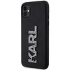 Karl Lagerfeld 3D Rubber Glitter Logo - Etui iPhone 11 (Czarny)
