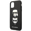 Karl Lagerfeld Saffiano Karl & Choupette Heads - Etui iPhone 11 Pro (czarny)
