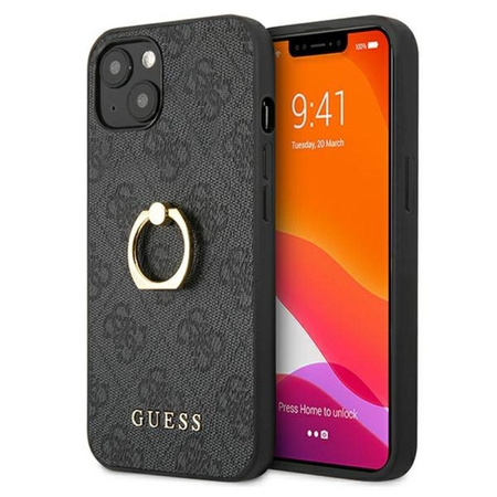Guess 4G Ring Case - Etui iPhone 13 (szary)