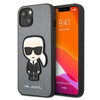 Karl Lagerfeld Saffiano Ikonik Patch - Etui iPhone 13 (srebrny)