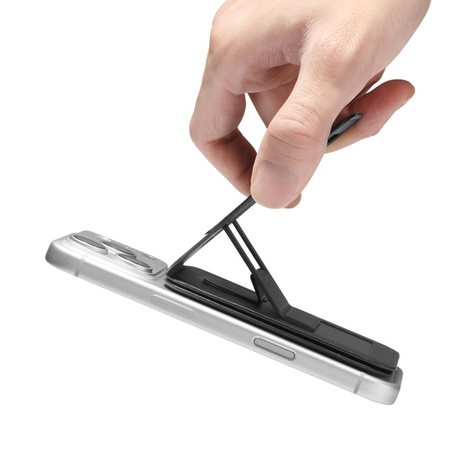 Spigen S314-3 Slim Fold Tripod MagSafe - Portfel magnetyczny z funkcją standu (Czarny)