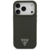 Guess Silicone Triangle Logo MagSafe - Etui iPhone 17 Pro (khaki)