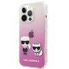 Karl Lagerfeld Ikonik & Choupette - Etui iPhone 13 Pro (różowy)