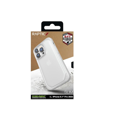 X-Doria Raptic Slim - Biodegradowalne etui iPhone 14 Pro (Clear)