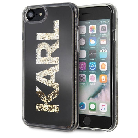 Karl Lagerfeld Logo Karl - Etui iPhone SE 2020 / 8 / 7 (Gold Glitter)