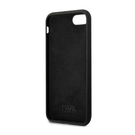 Karl Lagerfeld Silicone NFT Ikonik - Etui iPhone SE (2022 / 2020) / 8 / 7 (czarny)