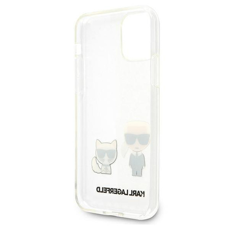 Karl Lagerfeld Ikonik & Choupette - Etui iPhone 11 / iPhone XR (przezroczysty)