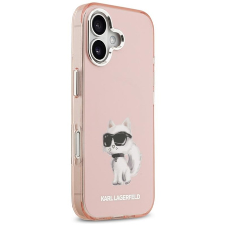 Karl Lagerfeld IML Aquarelle Choupette & Logo MagSafe - Etui iPhone 17 (różowy)