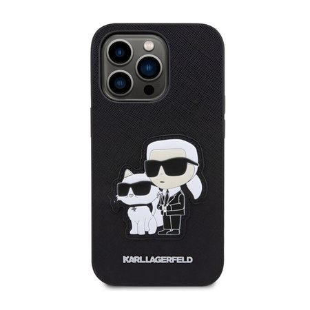 Karl Lagerfeld NFT Saffiano Karl & Choupette - Etui iPhone 14 Pro Max (Czarny)