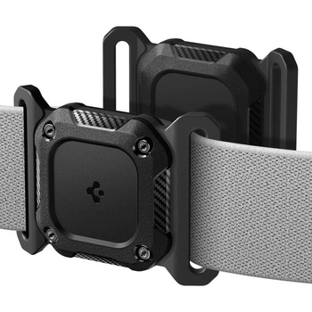 Spigen Tough Armor Pet Collar - Etui z mocowaniem do obroży do Apple AirTag 1 / 2 (Black)