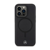 Mercedes Smooth Leather MagSafe - Etui iPhone 14 Pro (czarny)
