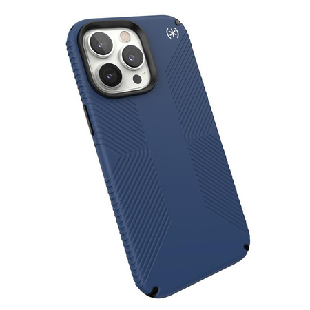 Speck Presidio2 Grip - Antypoślizgowe etui iPhone 14 Pro Max (Coastal Blue / Black / White)