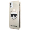 Karl Lagerfeld Choupette Head Glitter - Etui iPhone 11 (złoty)