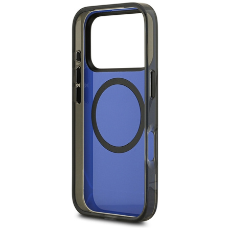 BMW M IML Metal Buttons & Logo MagSafe - Etui iPhone 17 Pro (czarny / niebieski)