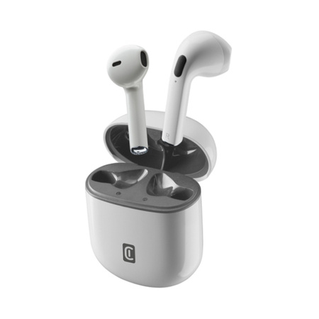 Cellularline Style Color - Bezprzewodowe słuchawki Bluetooth V5.3 TWS z etui ładującym (biały)