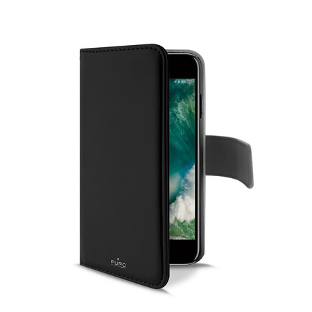 PURO Wallet Detachable - Etui 2w1 iPhone SE (2022 / 2020) / 8 / 7 / 6s (czarny)