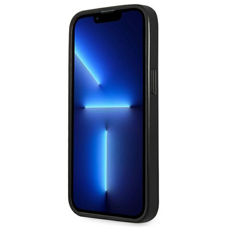 Guess Saffiano Triangle Logo Case – Etui iPhone 13 Pro (srebrny)