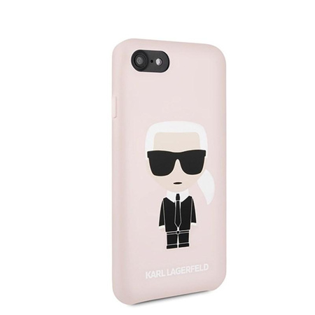 Karl Lagerfeld Fullbody Silicone Iconic - Etui iPhone SE 2020 / 8 / 7 (Light Pink)